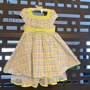 Pastel plaid dress 3T